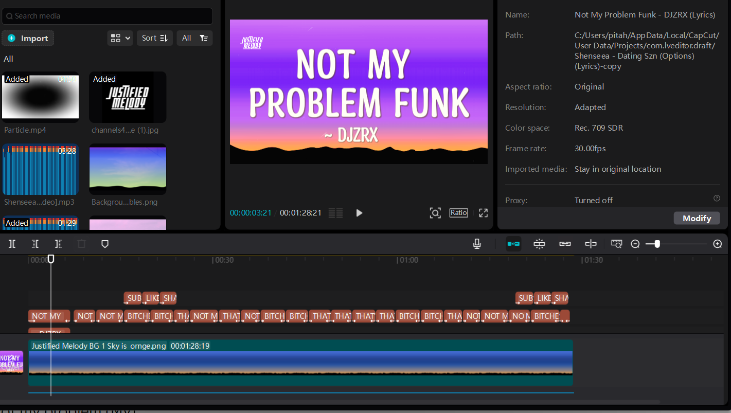 Making of Not My Problem Funk Lyrics, DJZRX